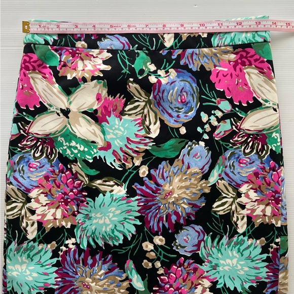 J Crew Women’s Floral Watercolor Pencil Skirt Lined Slit Size 00 (AU 8) NWT - Picture 12 of 12